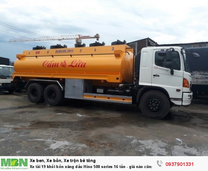 Xe tải 19 khối bồn xăng dầu Hino 500 series 16 tấn - giá nào cũng bán.