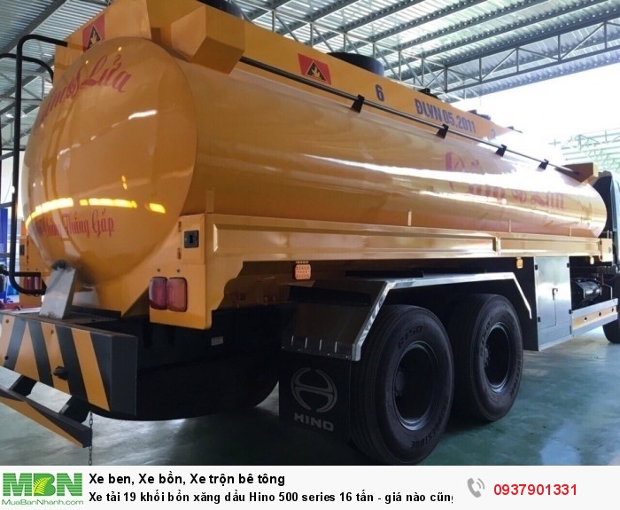 Xe tải 19 khối bồn xăng dầu Hino 500 series 16 tấn - giá nào cũng bán.