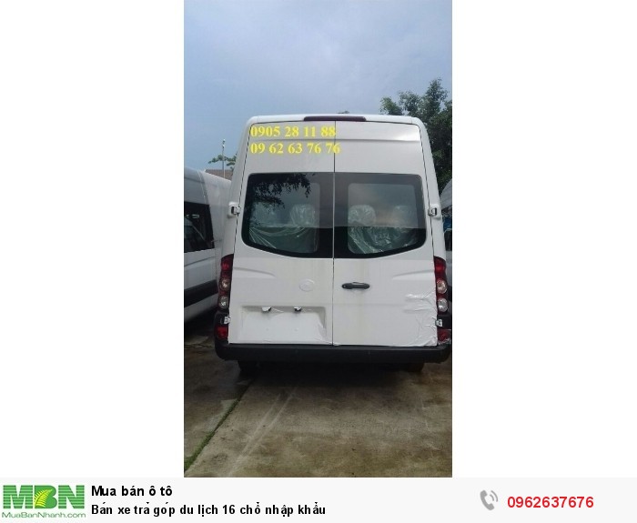 Bán xe trả góp du lịch 16 chổ nhập khẩu