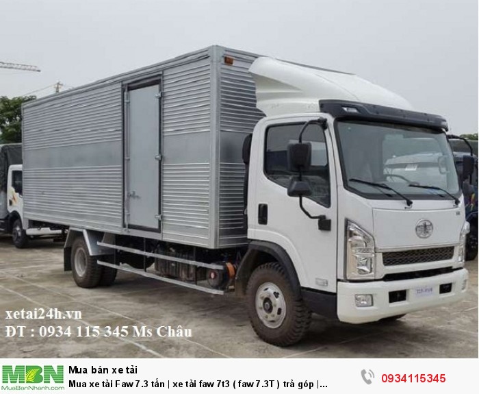 Mua xe tải Faw 7.3 tấn | xe tải faw 7t3 ( faw 7.3T ) trả góp | giá xe tải faw 7 tấn 3 đóng sẵn thùng.
