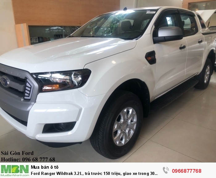 Ford Ranger Wildtrak 2.0L số tự động, trả trước 150 triệu, giao xe trong 30 ngày