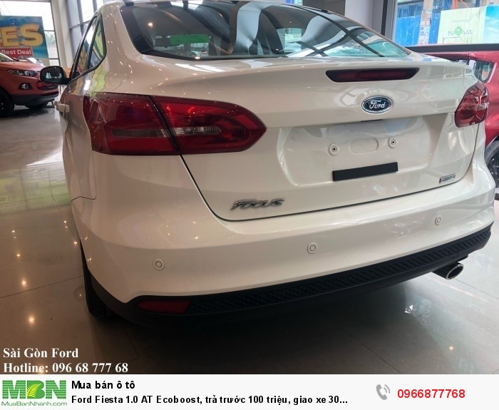 Ford Fiesta 1.0 AT Ecoboost, trả trước 100 triệu, giao xe 30 ngày.