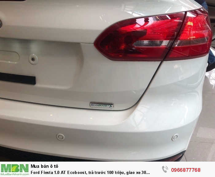 Ford Fiesta 1.0 AT Ecoboost, trả trước 100 triệu, giao xe 30 ngày.