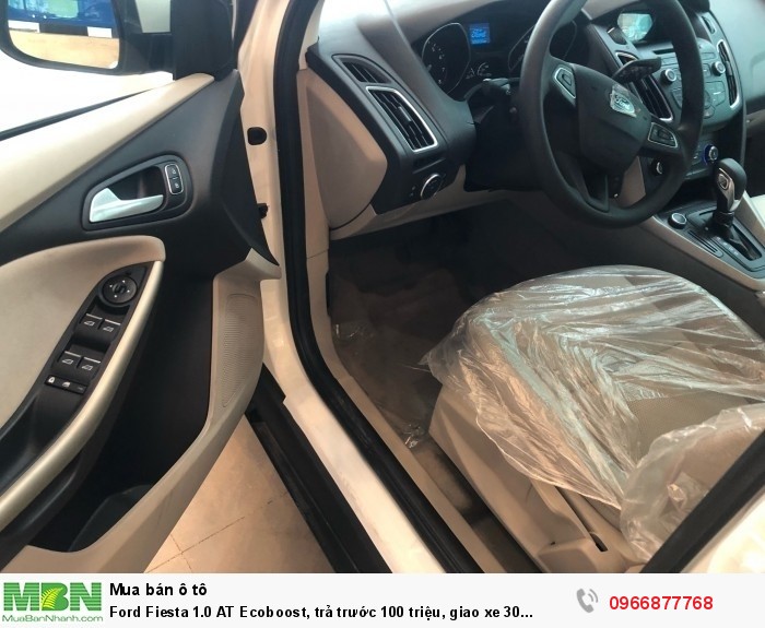 Ford Fiesta 1.0 AT Ecoboost, trả trước 100 triệu, giao xe 30 ngày.