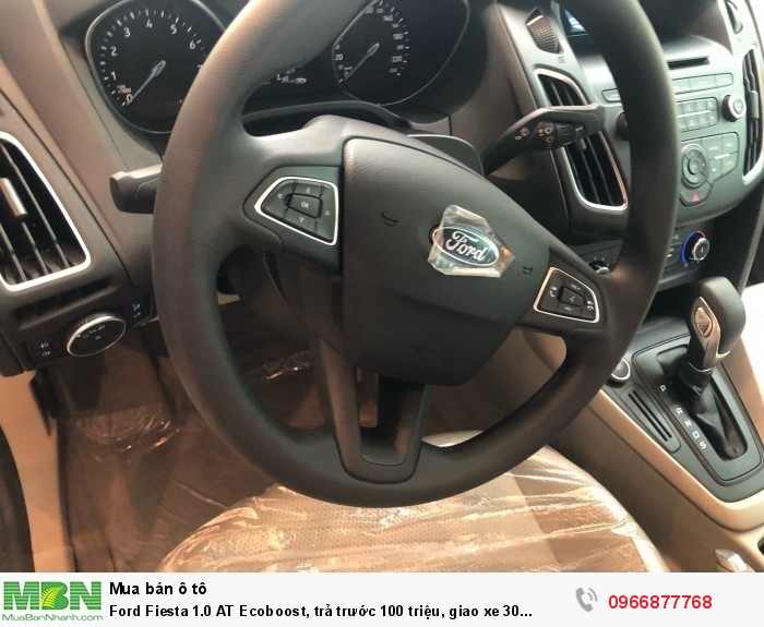 Ford Fiesta 1.0 AT Ecoboost, trả trước 100 triệu, giao xe 30 ngày.