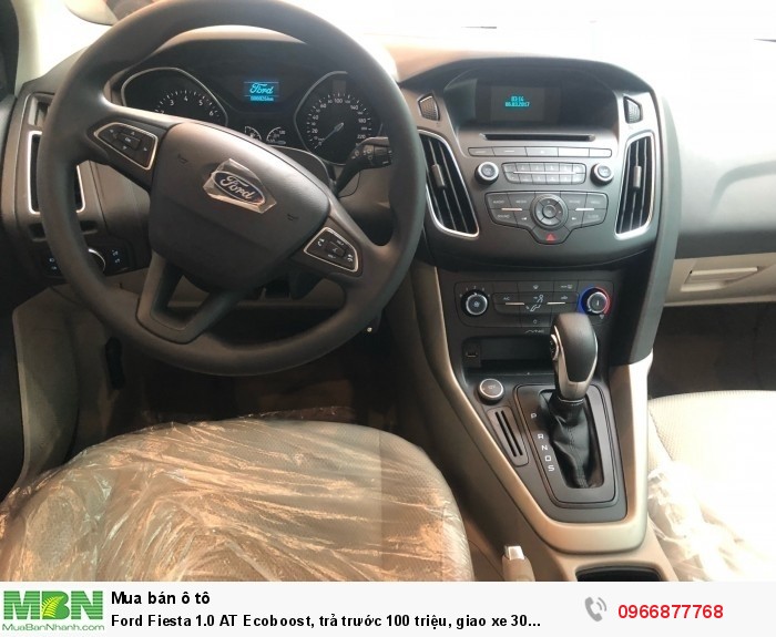 Ford Fiesta 1.0 AT Ecoboost, trả trước 100 triệu, giao xe 30 ngày.