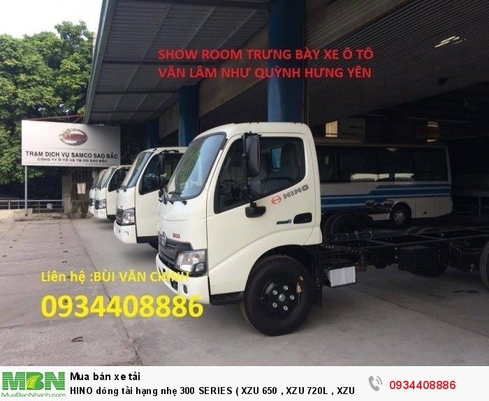 HINO dòng tải hạng nhẹ 300 SERIES ( XZU 650 , XZU 720L , XZU 730L )