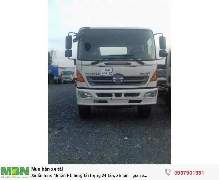 Xe tải hino 16 tấn FL tổng tải trọng 24 tấn, 26 tấn - giá rẽ nhất.