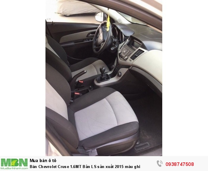 Bán Chevrolet Cruse 1.6MT  Bản LS sản xuất 2015 màu ghi