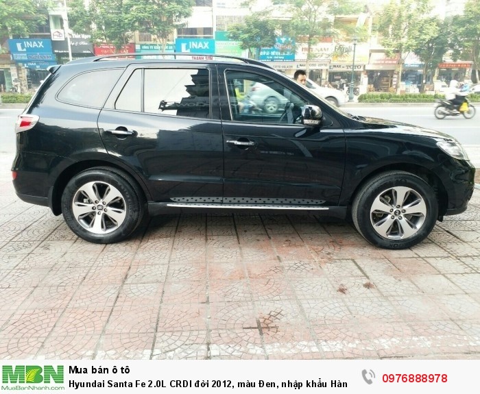 Hyundai Santa Fe 2.0L CRDI đời 2012, màu Đen, nhập khẩu Hàn Quốc