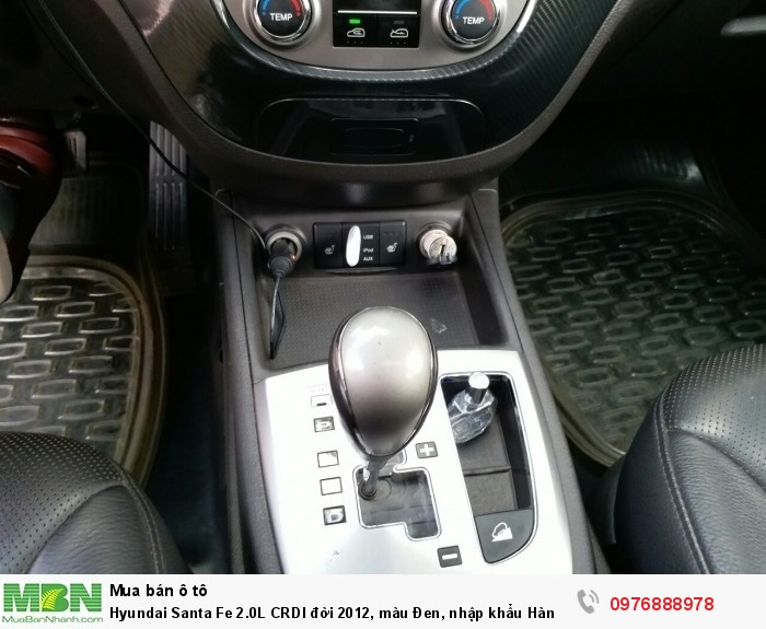 Hyundai Santa Fe 2.0L CRDI đời 2012, màu Đen, nhập khẩu Hàn Quốc