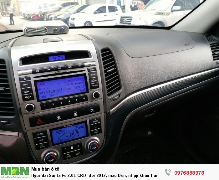Hyundai Santa Fe 2.0L CRDI đời 2012, màu Đen, nhập khẩu Hàn Quốc