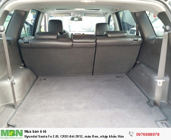 Hyundai Santa Fe 2.0L CRDI đời 2012, màu Đen, nhập khẩu Hàn Quốc