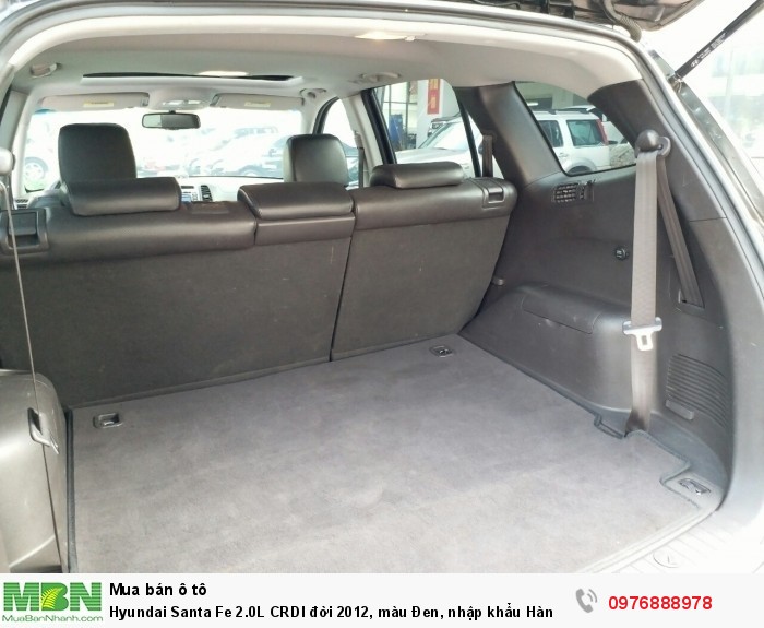 Hyundai Santa Fe 2.0L CRDI đời 2012, màu Đen, nhập khẩu Hàn Quốc