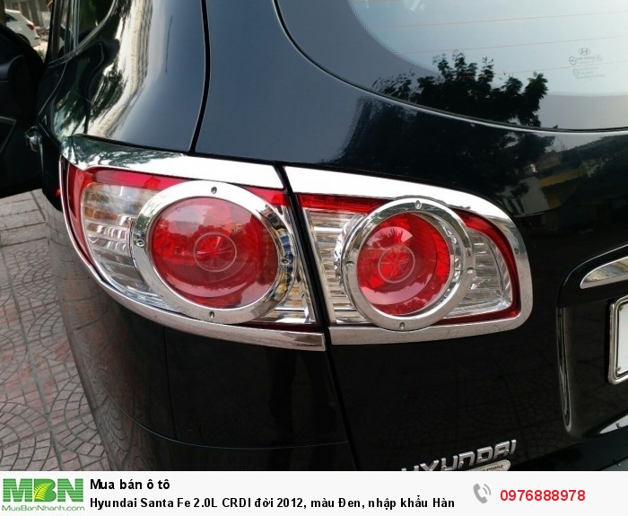 Hyundai Santa Fe 2.0L CRDI đời 2012, màu Đen, nhập khẩu Hàn Quốc