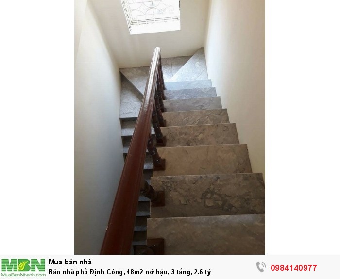 Bán nhà phố Định Công, 48m2 nở hậu, 3 tầng, 2.6 tỷ