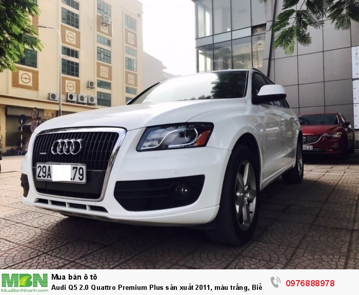 Audi Q5 2.0 Quattro Premium Plus sản xuất 2011, màu trắng, Biển Hà Nội