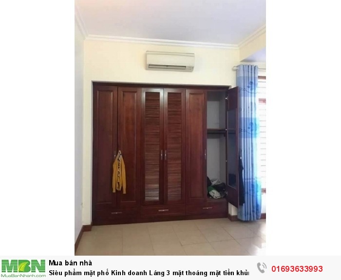 Siêu phẩm mặt phố Kinh doanh Láng 3 mặt thoáng mặt tiền khủng ~6m