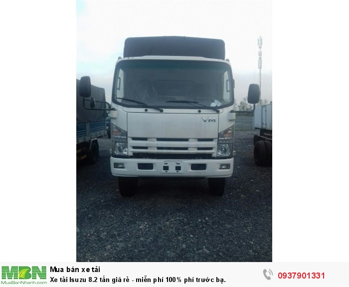 Xe tải Isuzu 8.2 tấn giá rẻ - miễn phí 100% phí trước bạ.