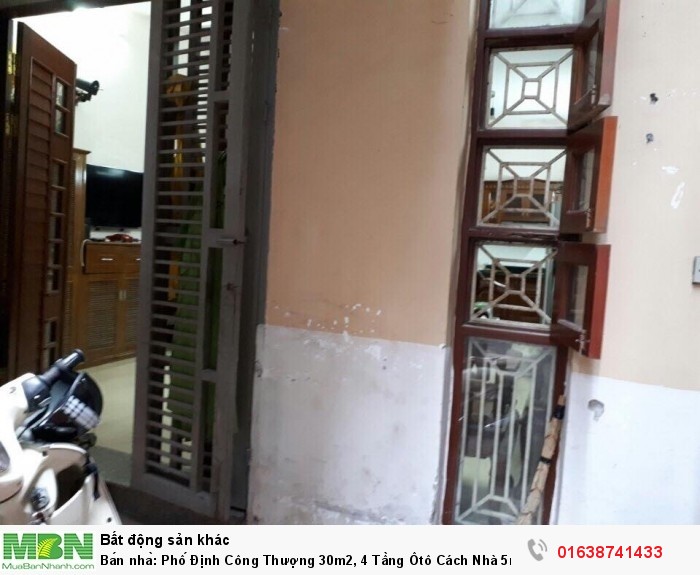 Bán nhà: Phố Định Công Thượng 30m2, 4 Tầng Ôtô Cách Nhà 5m