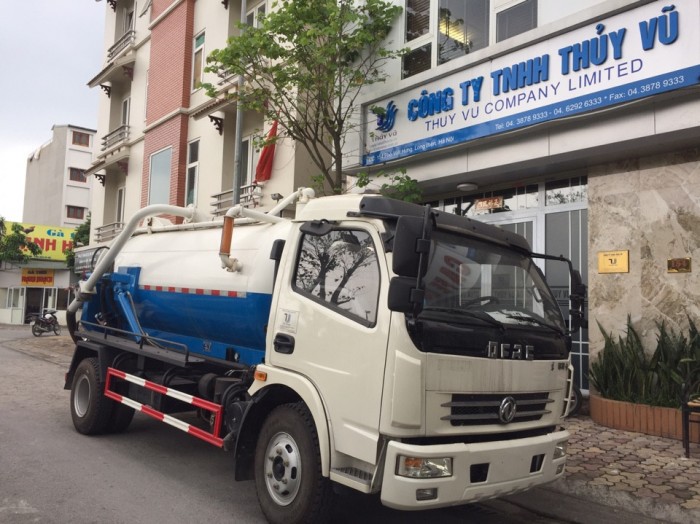 xe hút bể phốt 6 khôi