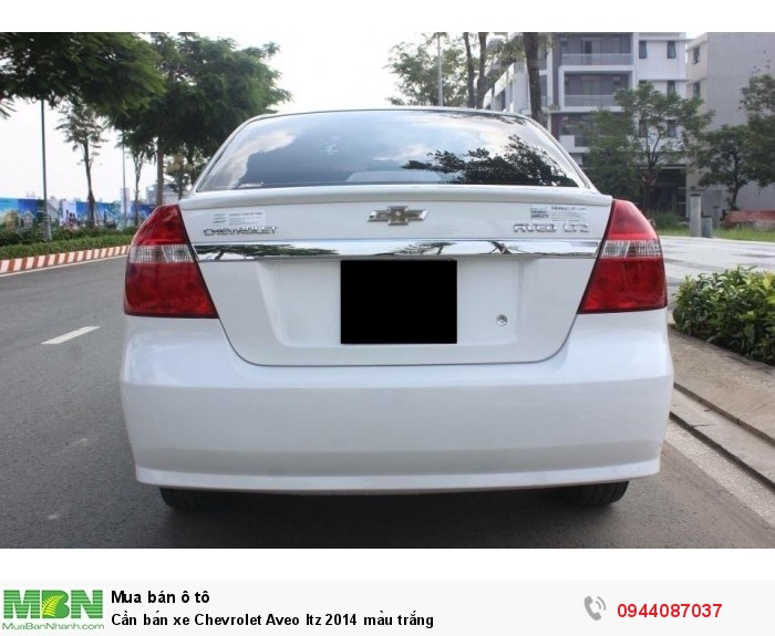 Cần bán xe Chevrolet Aveo ltz 2014 màu trắng