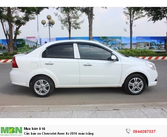 Cần bán xe Chevrolet Aveo ltz 2014 màu trắng