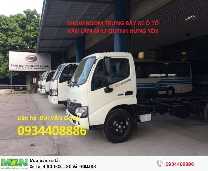 Xe Tải HINO FG8JJSC Và FG8JJSB