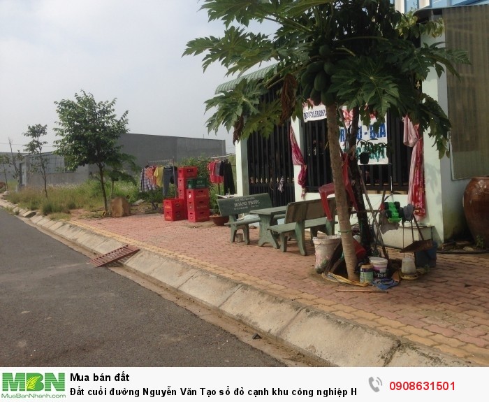 Đất cuối đường Nguyễn Văn Tạo sổ đỏ cạnh khu công nghiệp Hiệp Phước và Long Hậu