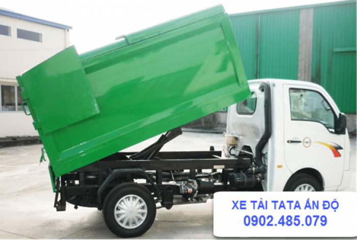 Xe thu gom rác TaTa 3,4 khối nhập khẩu Ấn Độ