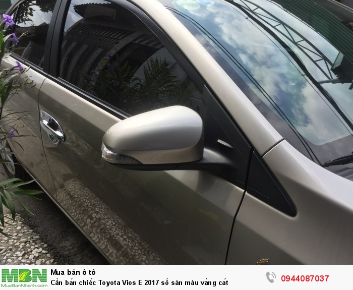 Cần bán chiếc Toyota Vios E 2017 số sàn màu vàng cát