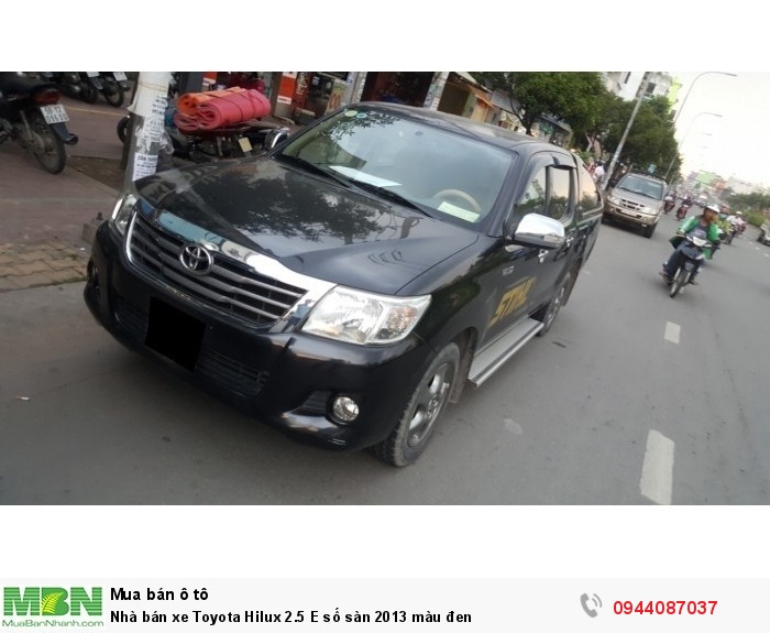 Nhà bán xe Toyota Hilux 2.5 E số sàn 2013 màu đen