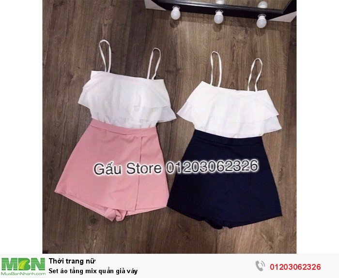 Mua ĐẦM SET ÁO CROPTOP CỔ U TAY DÀI ÔM BODY REN TRƠN  QUẦN GIẢ VÁY NGẮN  SHORTS ỐNG RỘNG LƯNG CAO ĐI TIỆC ĐI CHƠI DẠO PHỐ ĐI BIỂN 