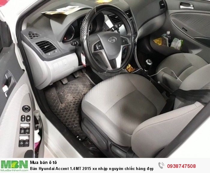 Bán Hyundai Accent 1.4MT 2015 xe nhập nguyên chiếc hàng đẹp