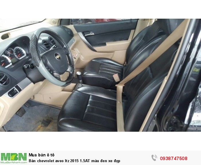 Bán chevrolet aveo ltz 2015 1.5AT màu đen xe đẹp
