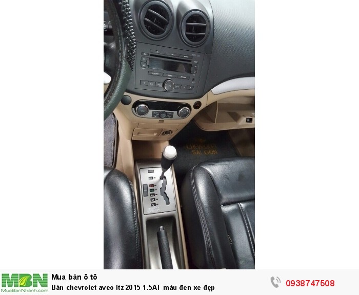 Bán chevrolet aveo ltz 2015 1.5AT màu đen xe đẹp