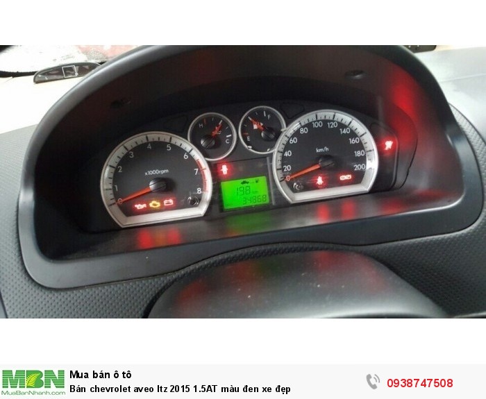 Bán chevrolet aveo ltz 2015 1.5AT màu đen xe đẹp