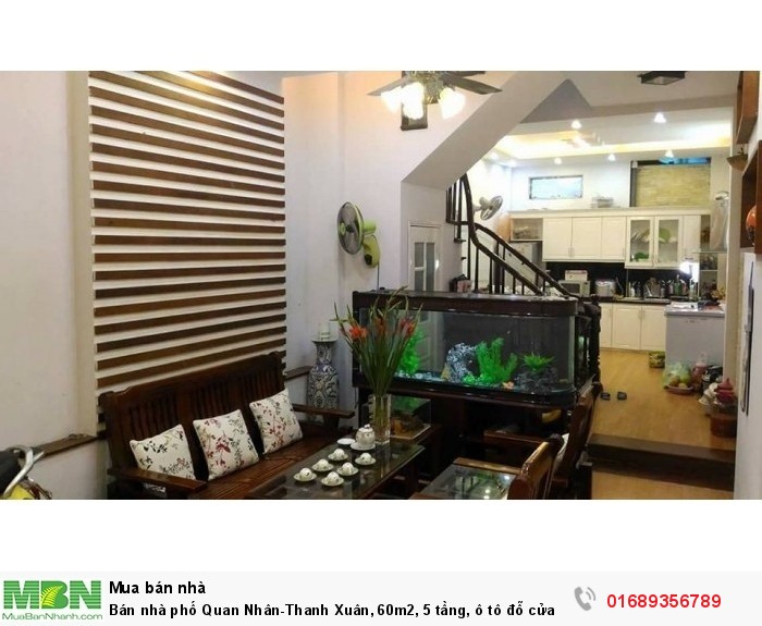 Bán nhà phố Quan Nhân-Thanh Xuân, 60m2, 5 tầng, ô tô đỗ cửa, KD.