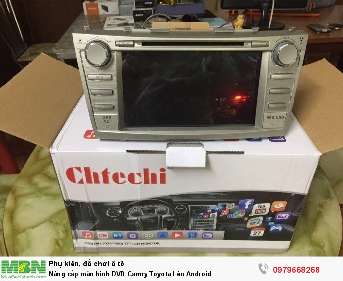 Nâng cấp màn hình DVD Camry Toyota Lên Android