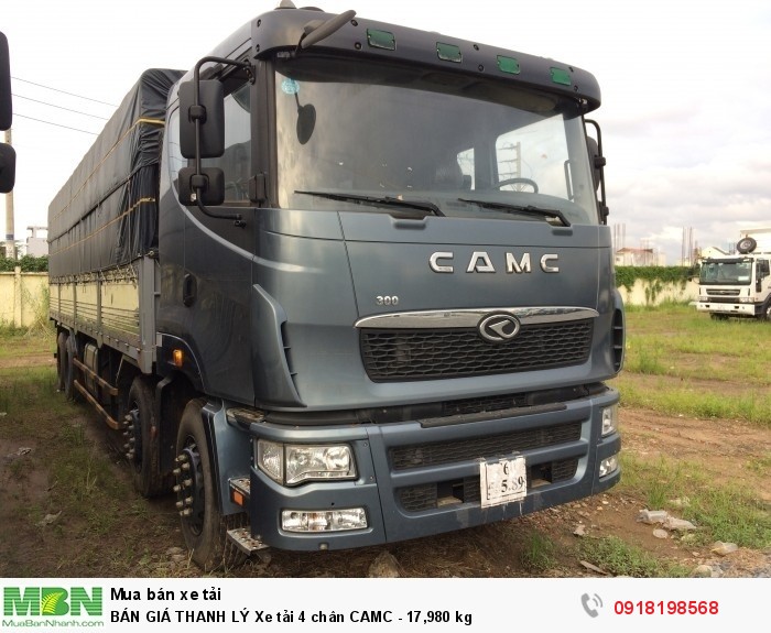 BÁN GIÁ THANH LÝ Xe tải 4 chân CAMC - 17,980 kg