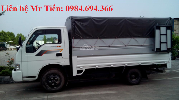 Bán xe tải Kia K3000 nâng tải 2,4 tấn thùng mui phủ bạt, thùng kín