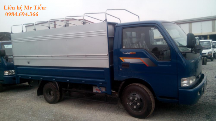 Bán xe tải Kia K3000 nâng tải 2,4 tấn thùng mui phủ bạt, thùng kín