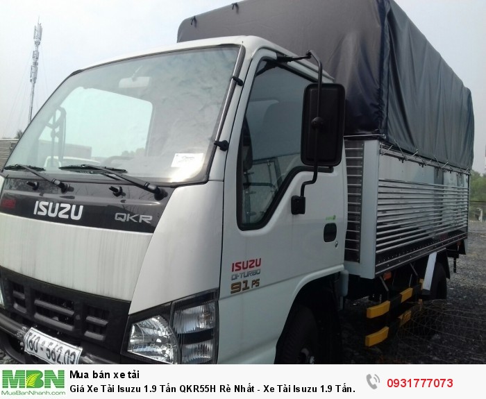 Giá Xe Tải Isuzu 1.9 Tấn QKR55H Rẻ Nhất - Xe Tải Isuzu 1.9 Tấn QKR55H Trả Góp