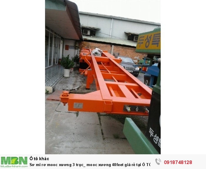 Sơ mi rơ mooc xương 3 trục_ mooc xương 40feet giá rẻ tại Ô TÔ MIỀN NAM