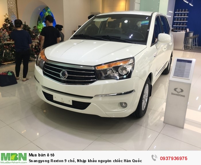 Ssangyong Rexton 9 chỗ, Nhập khẩu nguyên chiếc Hàn Quốc