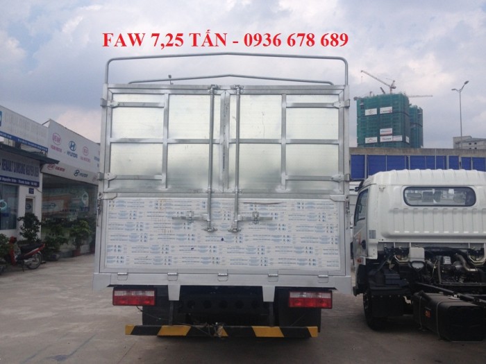 Bán xe faw 7,25 tấn thùng dài 6m3,máy khỏe cầu to,cabin Isuzu hiện đại