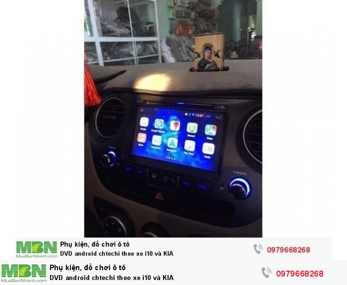 DVD android chtechi theo xe i10 và KIA