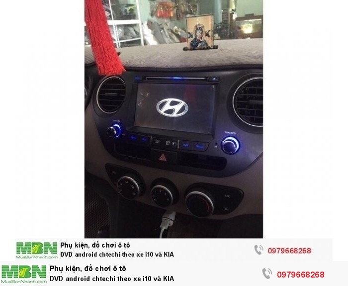 DVD android chtechi theo xe i10 và KIA