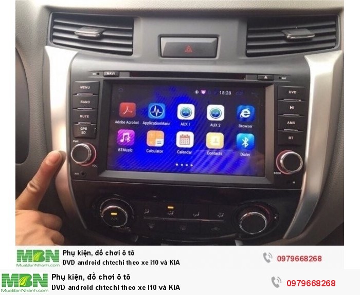DVD android chtechi theo xe i10 và KIA