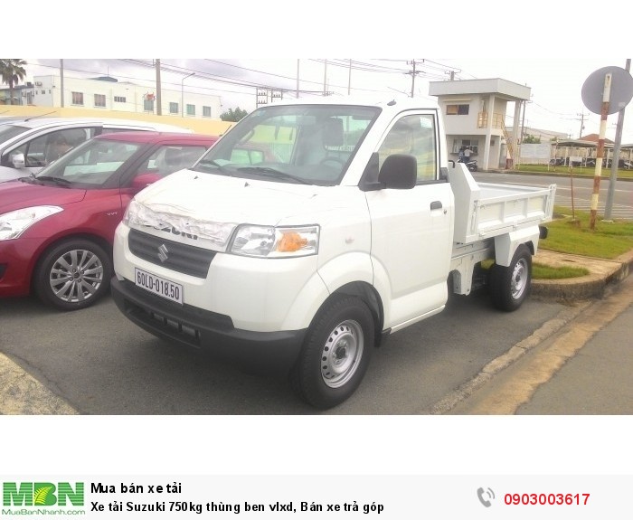 Xe tải Suzuki 750kg thùng ben vlxd, Bán xe trả góp